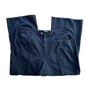 ANTHROPOLOGIE x The Essential Trouser Women's Black Size 26w Officecore Workcore